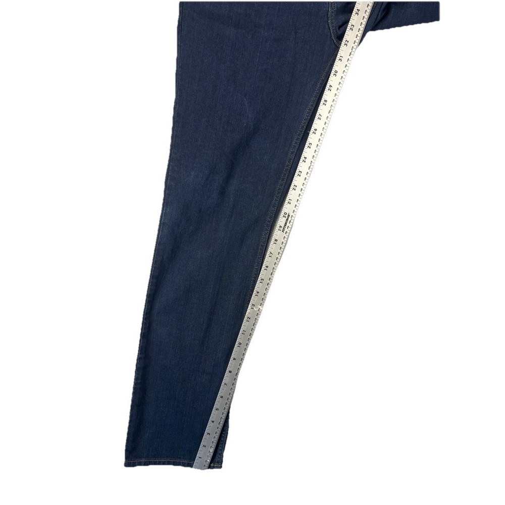 Carhartt Rugged Flex Straight Fit Jeans Mens 33x32 Dark Wash Stretch Denim Ranch - Picture 11 of 12
